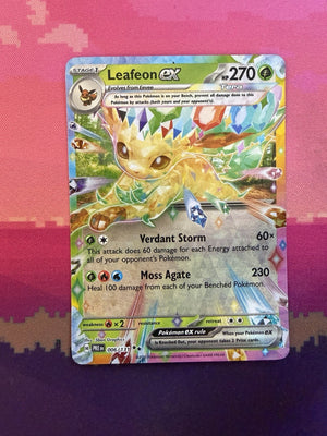Pokemon Card Leafeon ex Prismatic Evolution Double Rare 006/131 Near Mint