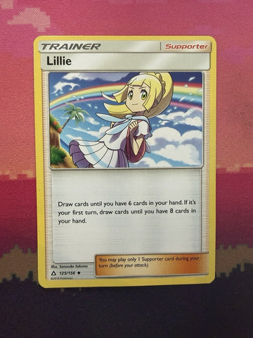 Pokemon Card Lillie Ultra Prism 125/156 Near Mint