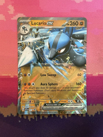 Pokemon Card Lucario ex Scarlet & Violet Black Star Promo 017 Near Mint