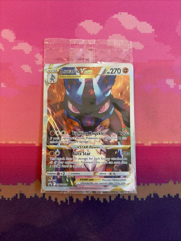 Pokemon Card Lucario VSTAR Black Star Promo SWSH291 SEALED Near Mint