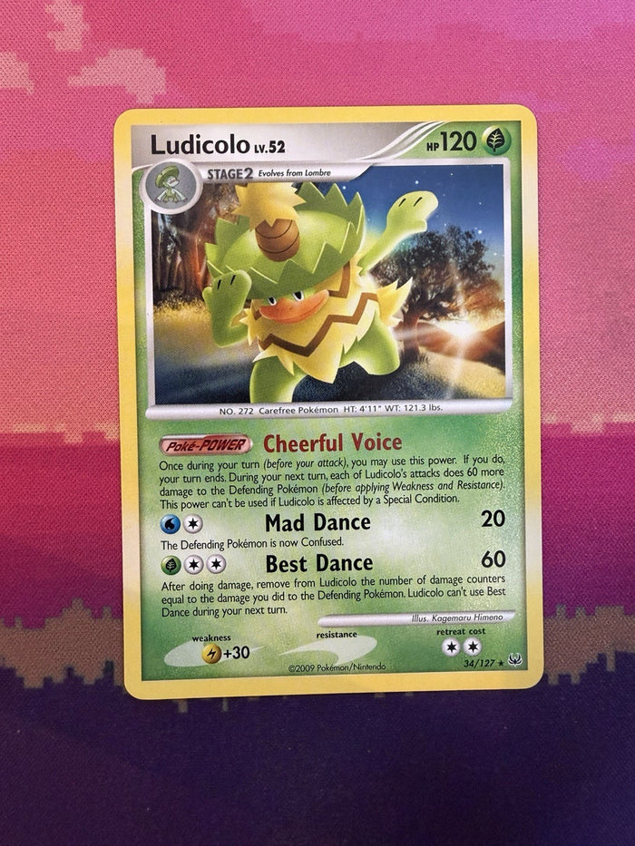 Pokemon Card Ludicolo Platinum Rare 34/127 Near Mint