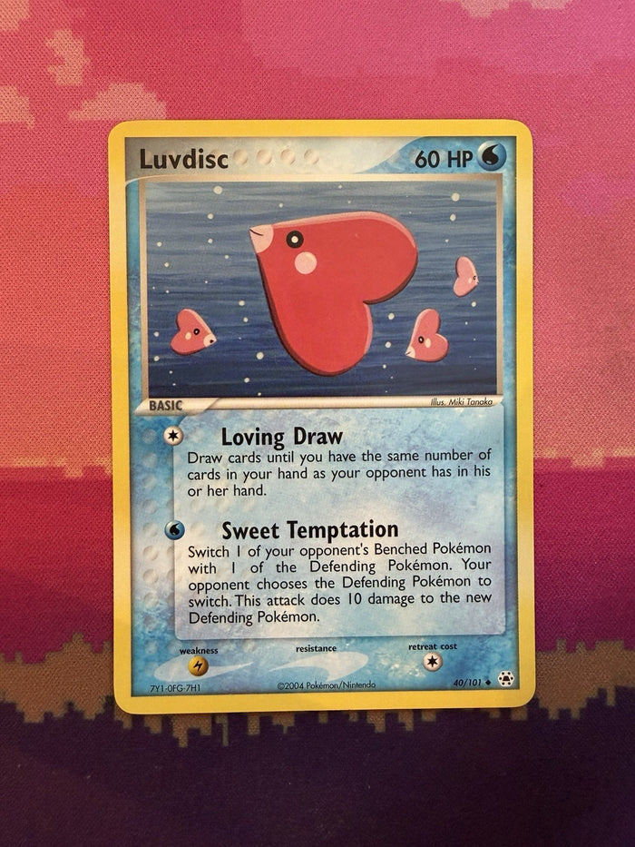 Pokemon Card Luvdisc Hidden Legends Uncommon 40/101 Near Mint