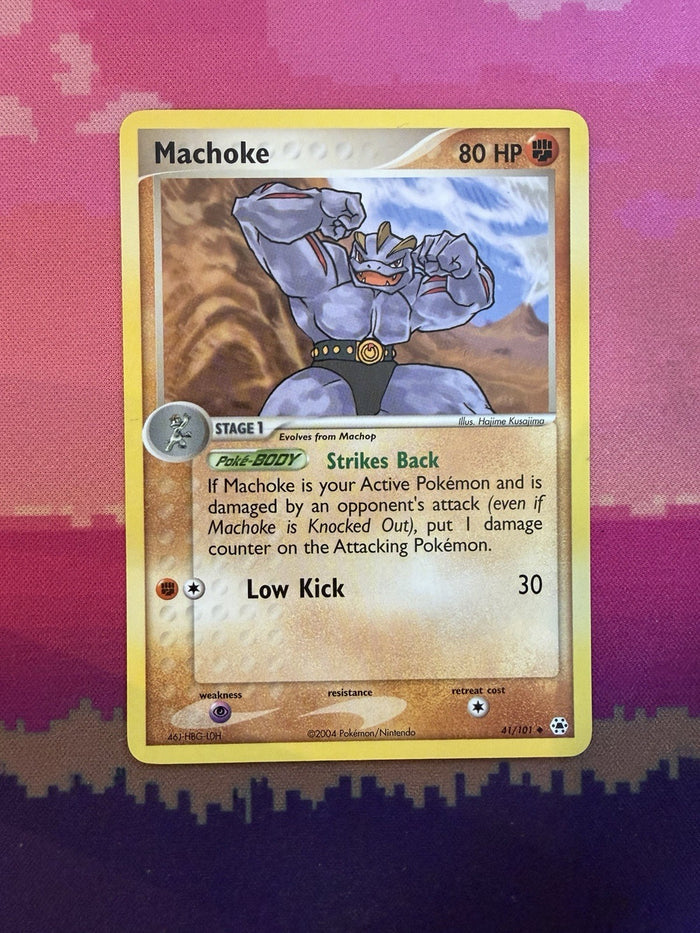 Pokemon Card Machoke Hidden Legends Uncommon 41/101 Near Mint