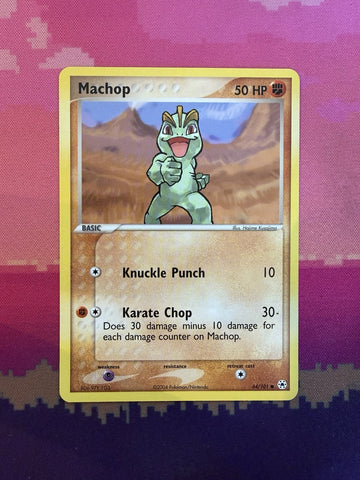 Pokemon Card Machop Hidden Legends Common 64/101 Near Mint