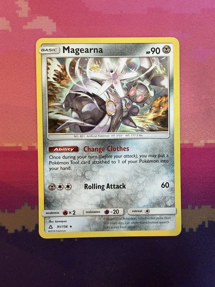 Pokemon Card Magearna Ultra Prism Rare 91/156 Near Mint