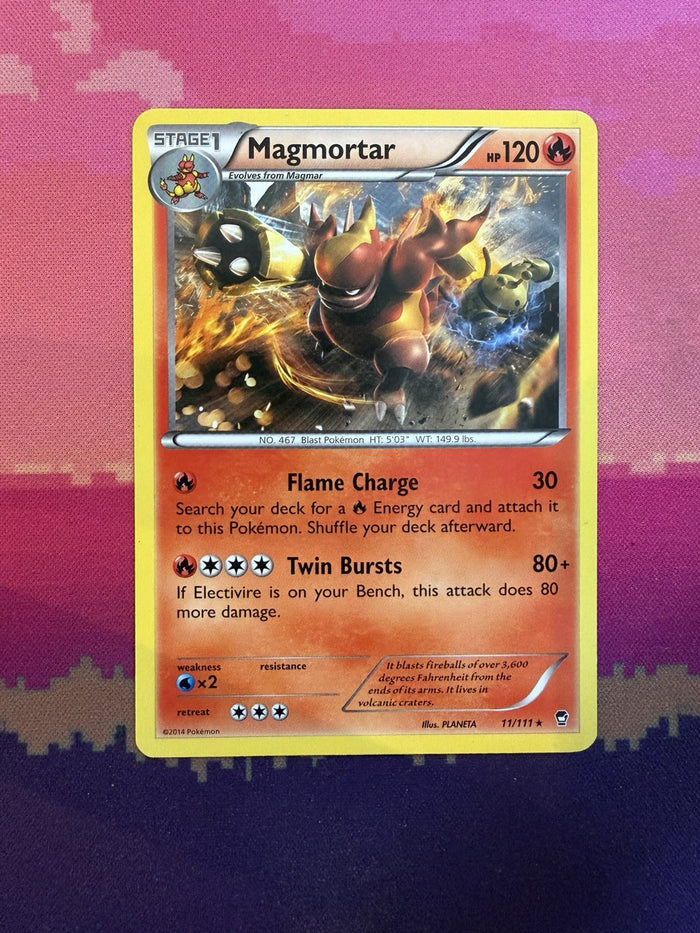 Pokemon Card Magmortar Furious Fists Rare 11/111 Near Mint