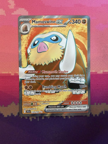 Pokemon Card Mamoswine ex Journey Together Double Rare 174/159 Near Mint
