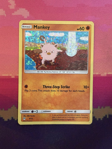 Pokemon Card Mankey Mcdonald's 2019 Holo 8/12 Near Mint