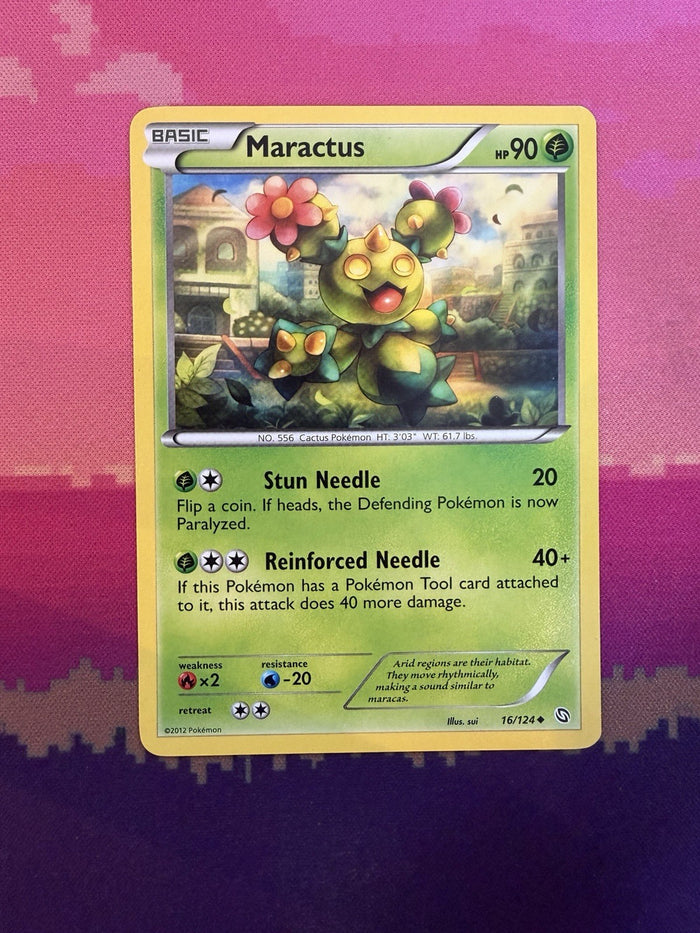 Pokemon Card Maractus Dragons Exalted Uncommon 16/124 Near Mint