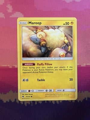Pokemon Card Mareep Lost Thunder Common 75/214 Near Mint