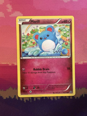Pokemon Card Marill Steam Siege Common 76/114 Near Mint