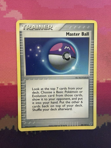 Pokemon Card Master Ball Deoxys 88/107 Near Mint