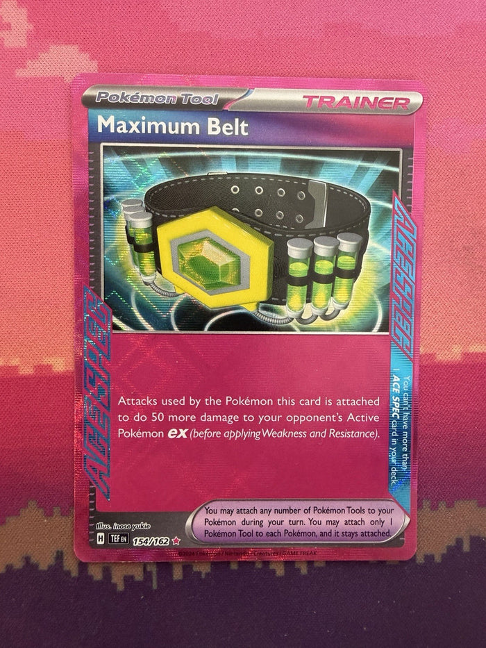 Pokemon Card Maximum Belt Prismatic Evolution ACE SPEC 154/162 Near Mint