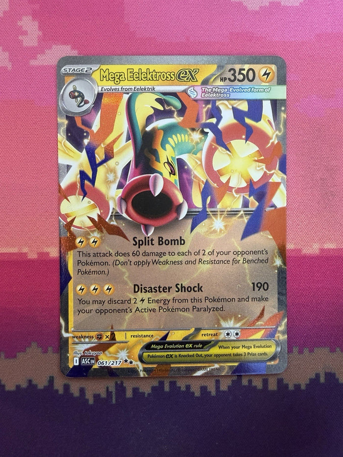 Pokemon Card Mega Elektross ex Ascended Heroes Double Rare 061/217 Near Mint