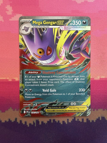 Pokemon Card Mega Gengar ex Phantasmal Flames  Double Rare 056/094Near Mint