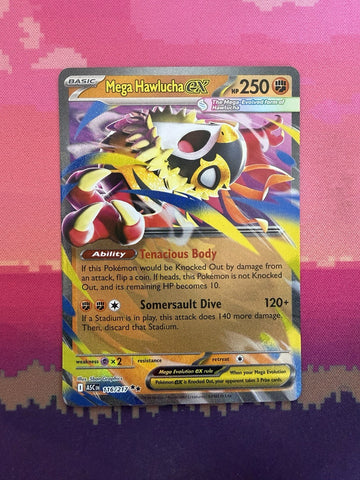 Pokemon Card Mega Hawlucha ex Ascended Heroes Double Rare 116/217 Near Mint