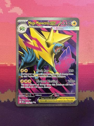 Pokemon Card Mega Manectric ex Mega Evolution Double Rare 158/132 Near Mint