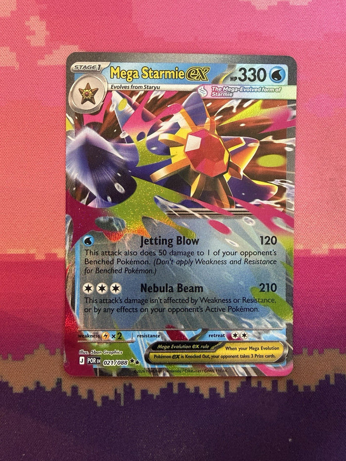 Pokemon Card Mega Starmie ex Perfect Order Double Rare 021/088 Near Mint