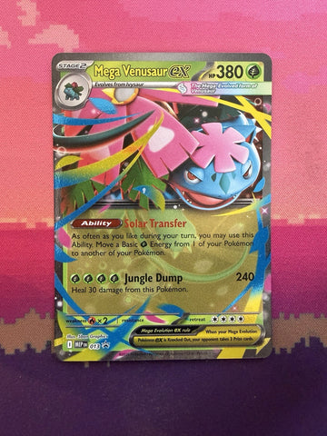 Pokemon Card Mega Venusaur ex Mega Evolution Black Star Promo 013 Near Mint
