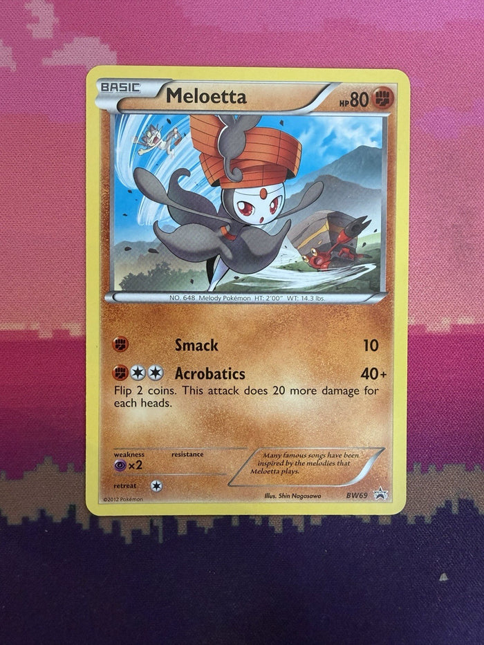 Pokemon Card Meloetta Black Star Promo BW69 Near Mint