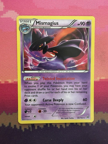 Pokemon Card Mismagius BREAKthrough Holo Rare 66/162 Near Mint