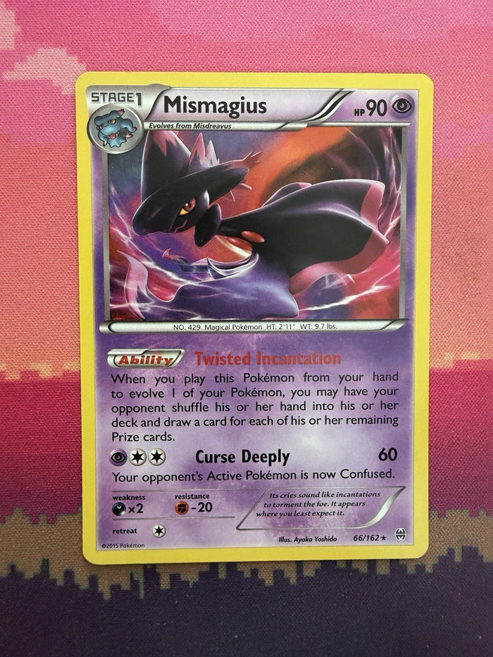 Pokemon Card Mismagius BREAKthrough Holo Rare 66/162 Near Mint