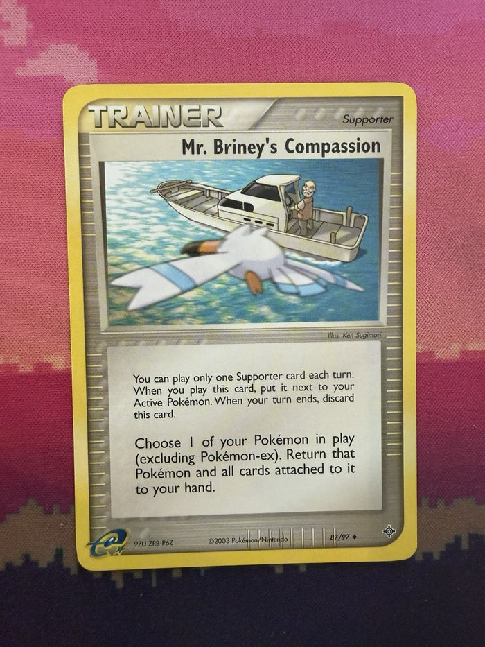 Pokemon Card Mr. Briney's Compassion Dragon 87/97 Near Mint