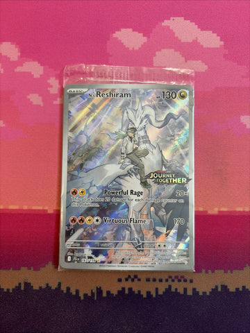 Pokemon Card N's Reshiram Journey Together STAMPED 167/159 SEALED Near Mint