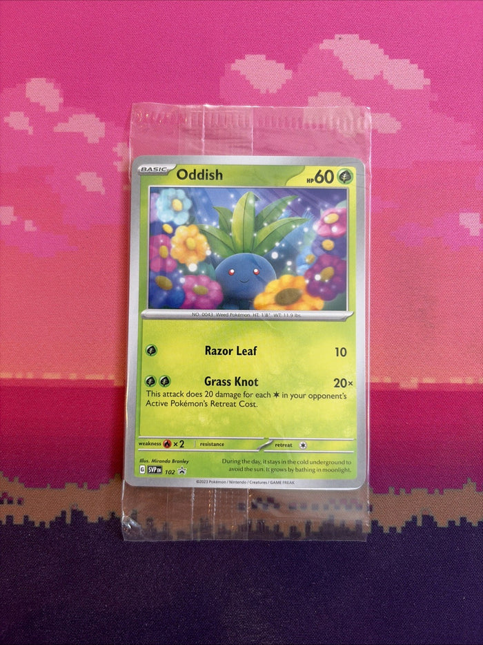 Pokemon Card Oddish Black Star Promo 102 SEALED Near Mint