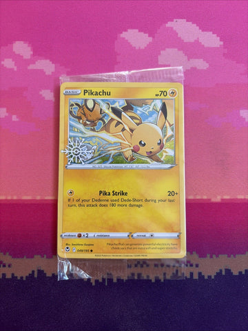 Pokemon Card Pikachu ADVENT CALENDAR STAMPED Promo 049/195 SEALED Near Mint