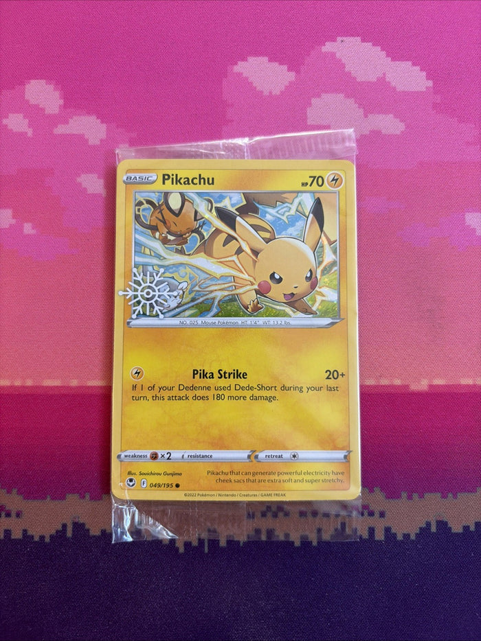 Pokemon Card Pikachu ADVENT CALENDAR STAMPED Promo 049/195 SEALED Near Mint