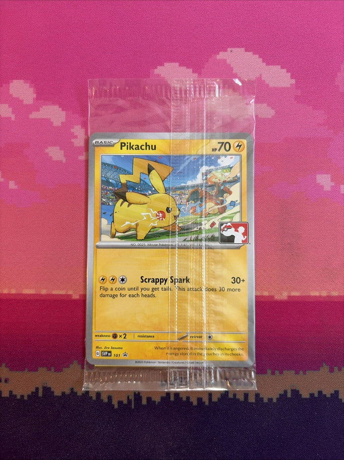Pokemon Card Pikachu Pokemon League STAMPED Promo 101 SEALED Near Mint