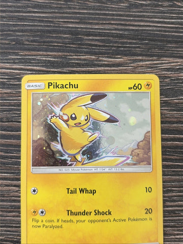 Pokemon Card Pikachu SM98 Black Star Promo (3) Light Play Condition (back)