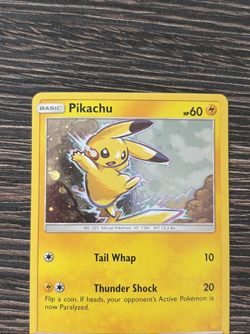 Pokemon Card Pikachu SM98 Black Star Promo (1) Light Play Condition (back)