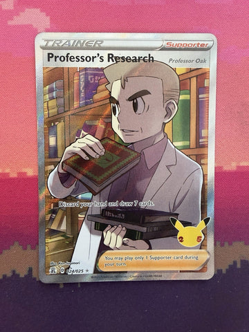 Pokemon Card Professor's Research Celebrations Ultra rare Full Art 024/025 NM