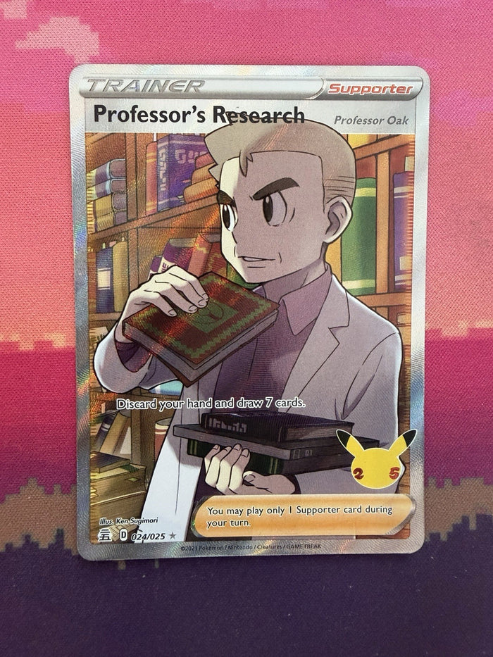 Pokemon Card Professor's Research Celebrations Ultra rare Full Art 024/025 NM