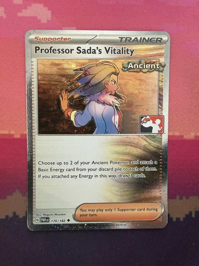 Pokemon Card Professor Sada's Vitality Paradox Rift Prize Pack Cosmo Holo NM
