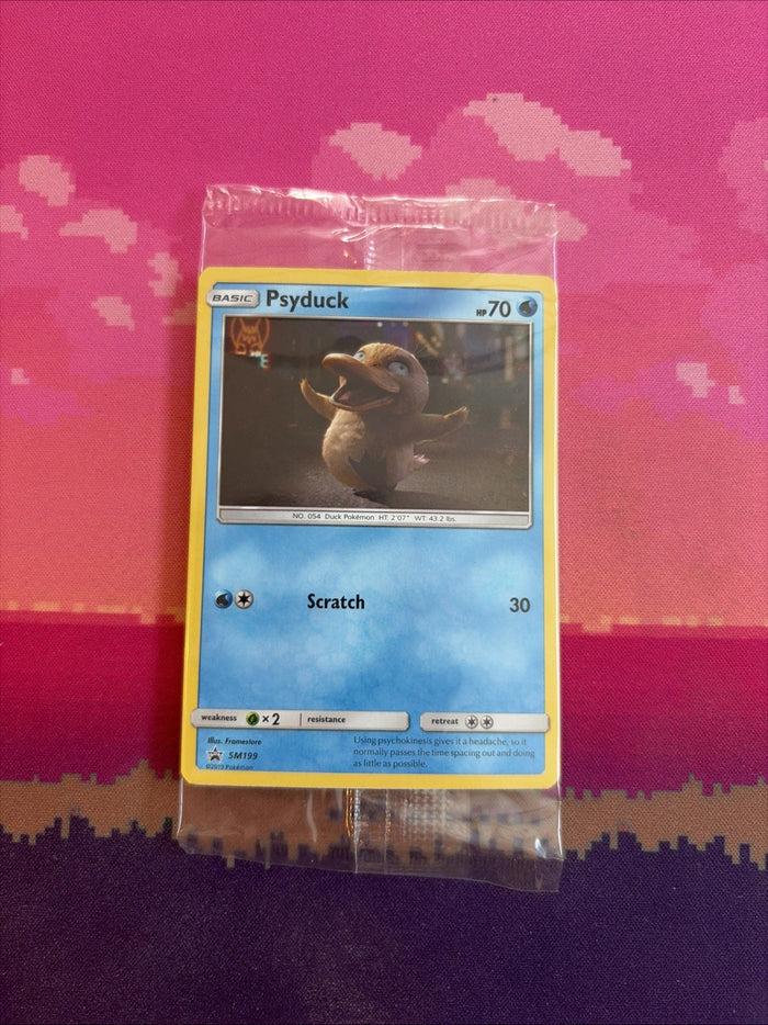 Pokemon Card Psyduck Black Star Promo SM199 SEALED Near Mint