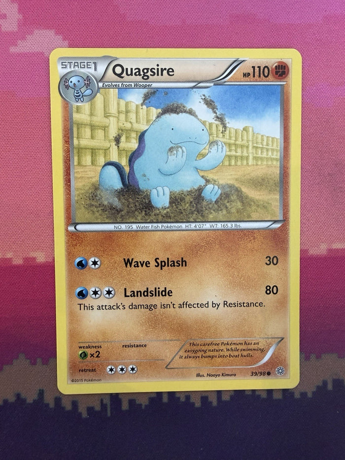 Pokemon Card Quagsire Ancient Origins 39/98 Near Mint