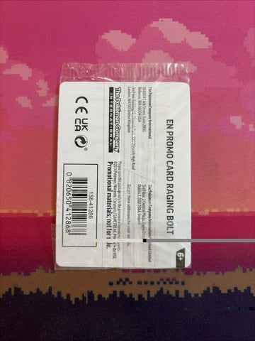 Pokemon Card Raging Bolt Stellar Crown STAMPED Promo 111/142 SEALED Near Mint (back)