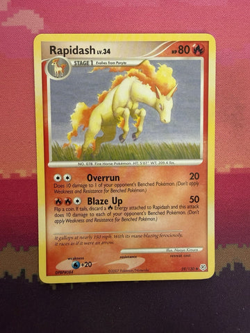 Pokemon Card Rapidash Diamond & Pearl 59/130 Near Mint