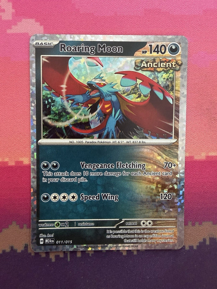 Pokemon Card Roaring Moon McDonalds 2024 Holo Rare 011/015 Near Mint