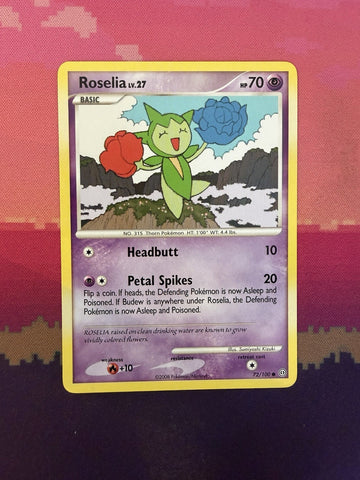 Pokemon Card Roselia Stormfront Common 72/100 Near Mint