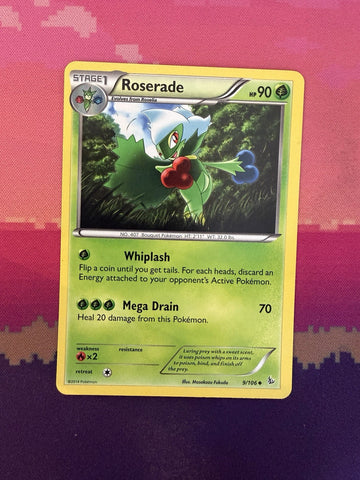 Pokemon Card Roserade Flashfire Uncommon 9/106 Near Mint