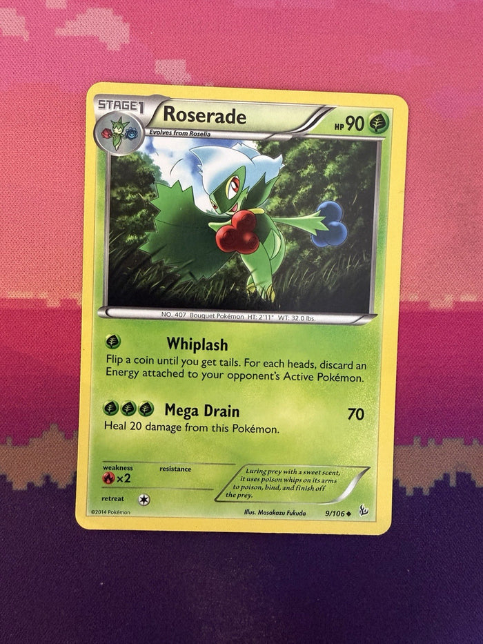 Pokemon Card Roserade Flashfire Uncommon 9/106 Near Mint