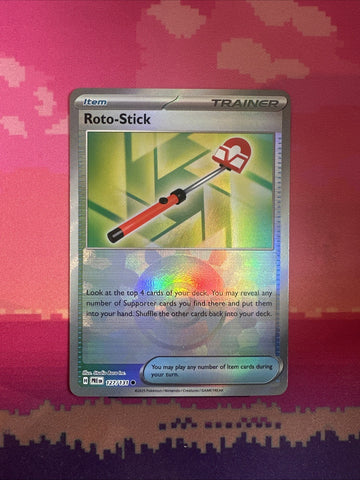 Pokemon Card Roto-Stick Prismatic Evolution Pokeball Reverse Holo 127/131 Near M
