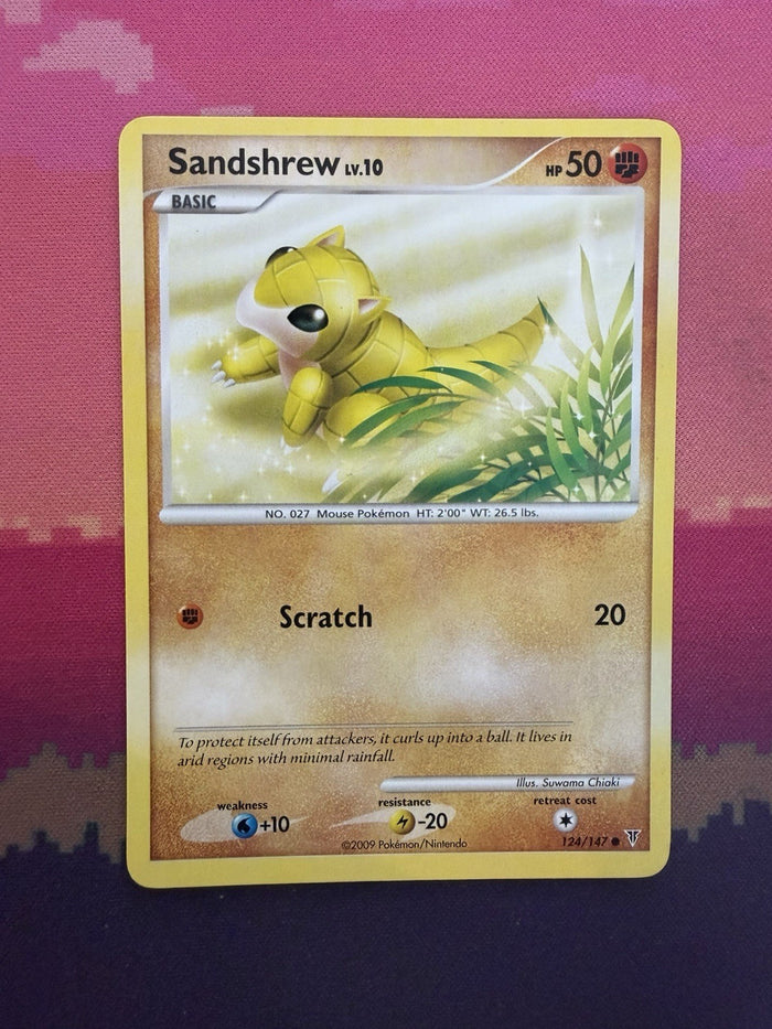 Pokemon Card Sandshrew Supreme Victors 124/147 Near Mint