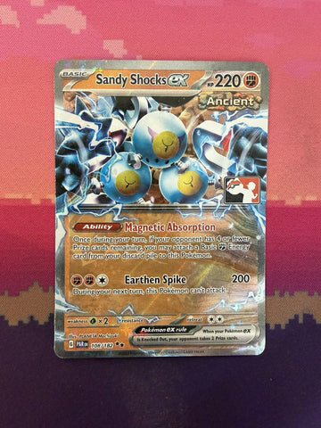 Pokemon Card Sandy Shocks EX Paradox Rift Double Rare Prize Pack 108/182 NM