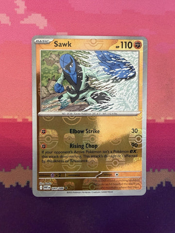 Pokemon Card Sawk White Flare Masterball Reverse Holo 049/086 Near Mint