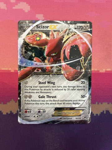 Pokemon Card Scizor EX Breakpoint Ultra Rare 76/122 Near Mint